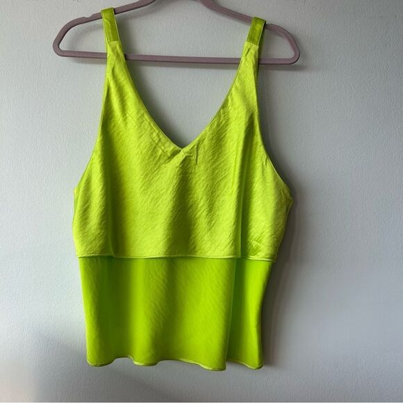 NWT Windfang Tank Top Neon The Empower Satin Cami Adjustable Straps - Picture 8 of 9